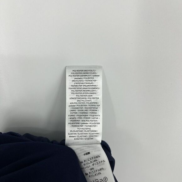 Lauren Ralph Lauren Jumpsuit Size 8 Womens Navy Velvet Surplice Evening Wrap - Picture 9 of 11